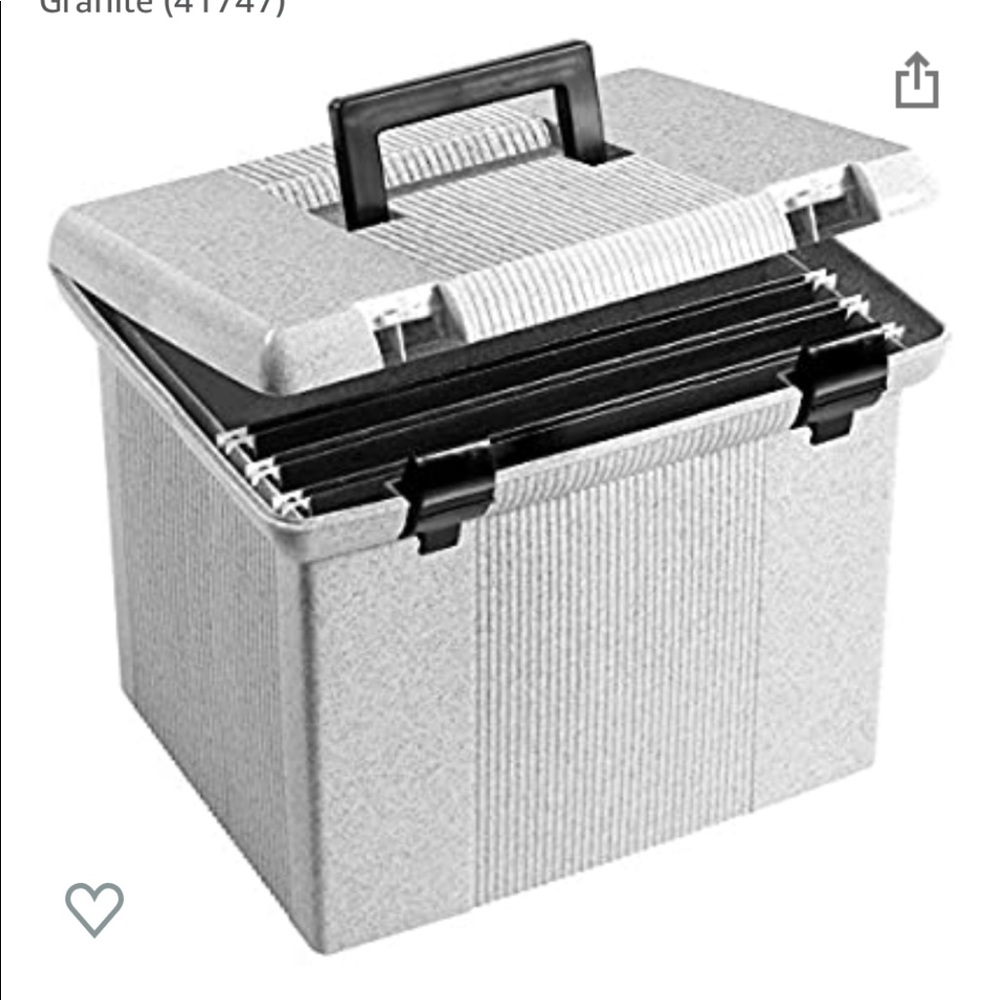 Portable File Box - Picture 2 of 7